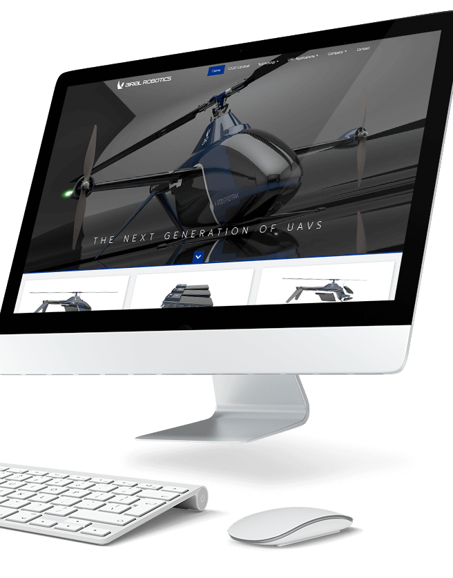 Webdesign für Drohnen von Airial Robotics